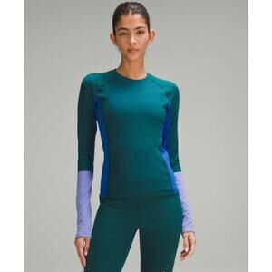 Lululemon Keep The Heat Thermal LS Colourblock Womens Shirt - Womens 12 - NWT